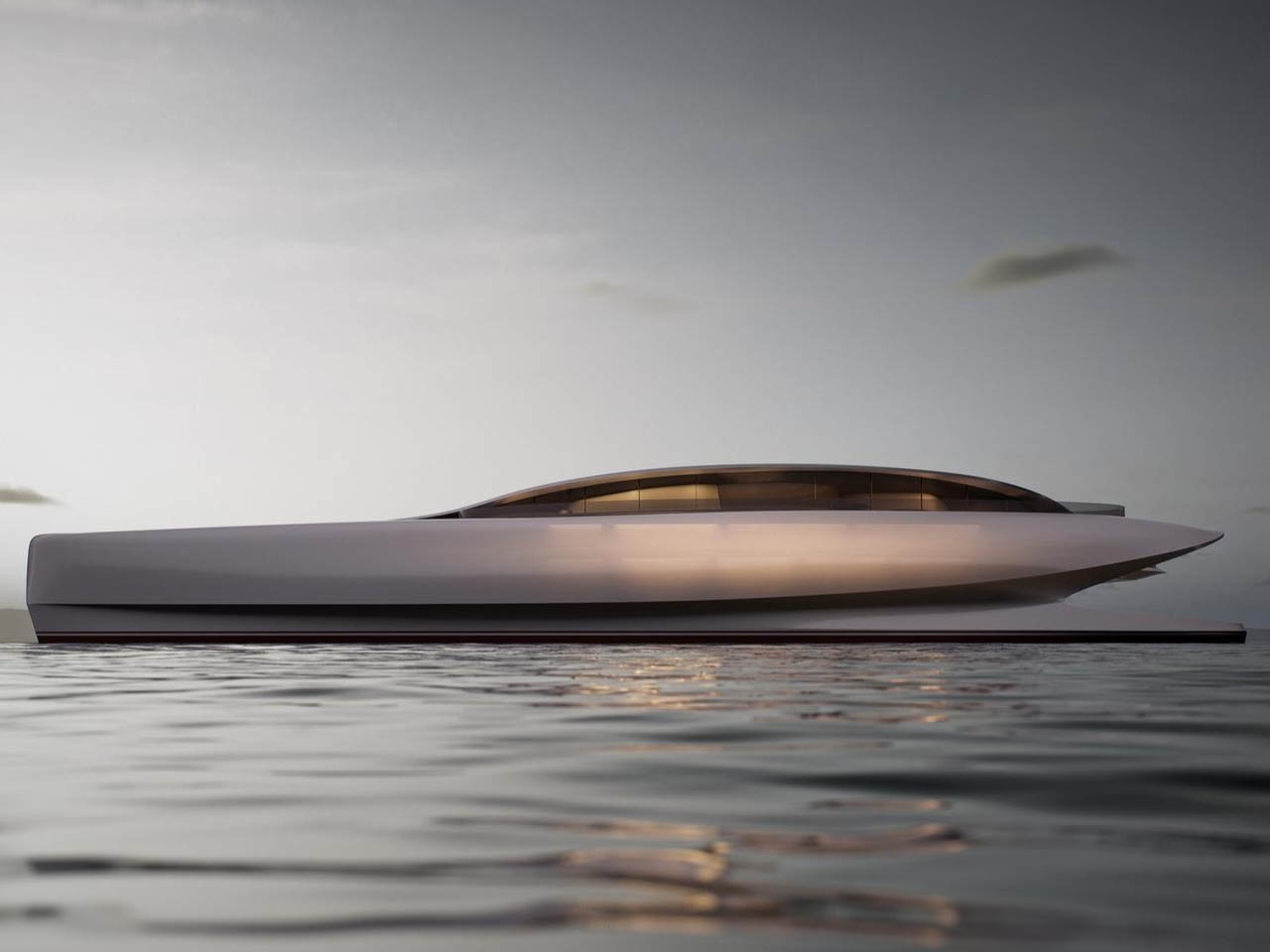 百合超级游艇是一艘花瓣状的豪华水上船只,有一个百合池和悬挂的游戏室图片