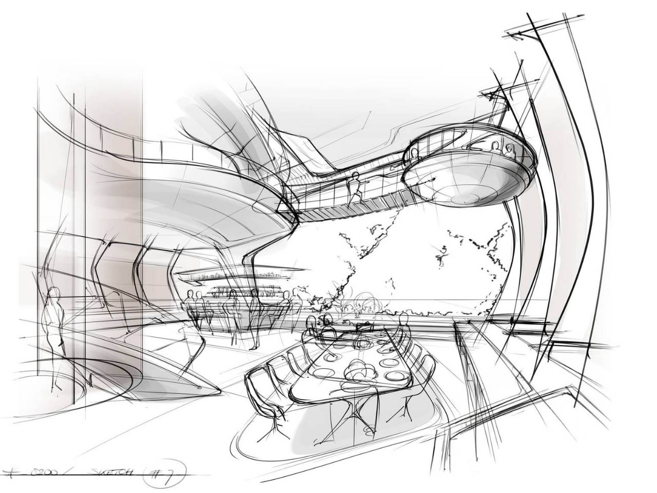 百合超级游艇是一艘花瓣状的豪华水上船只,有一个百合池和悬挂的游戏室---酷图编号7