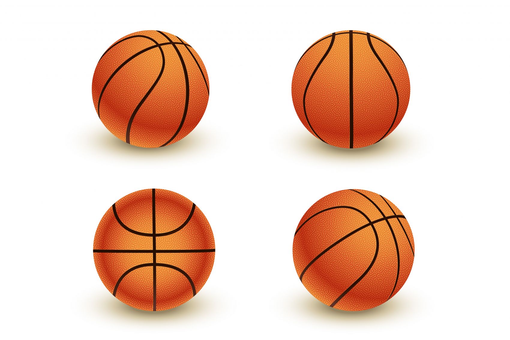 不同角度的篮球图片