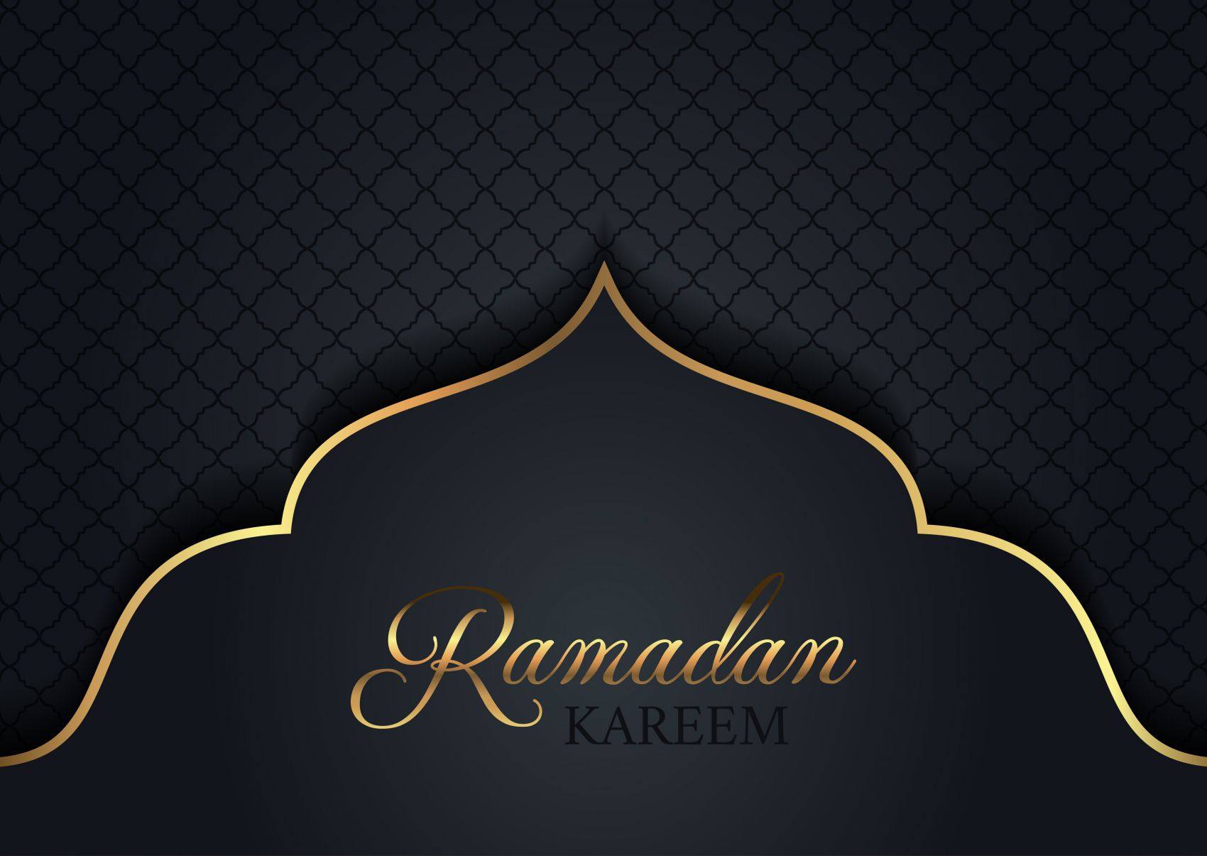 伊斯兰主题金色框架背景设计图片