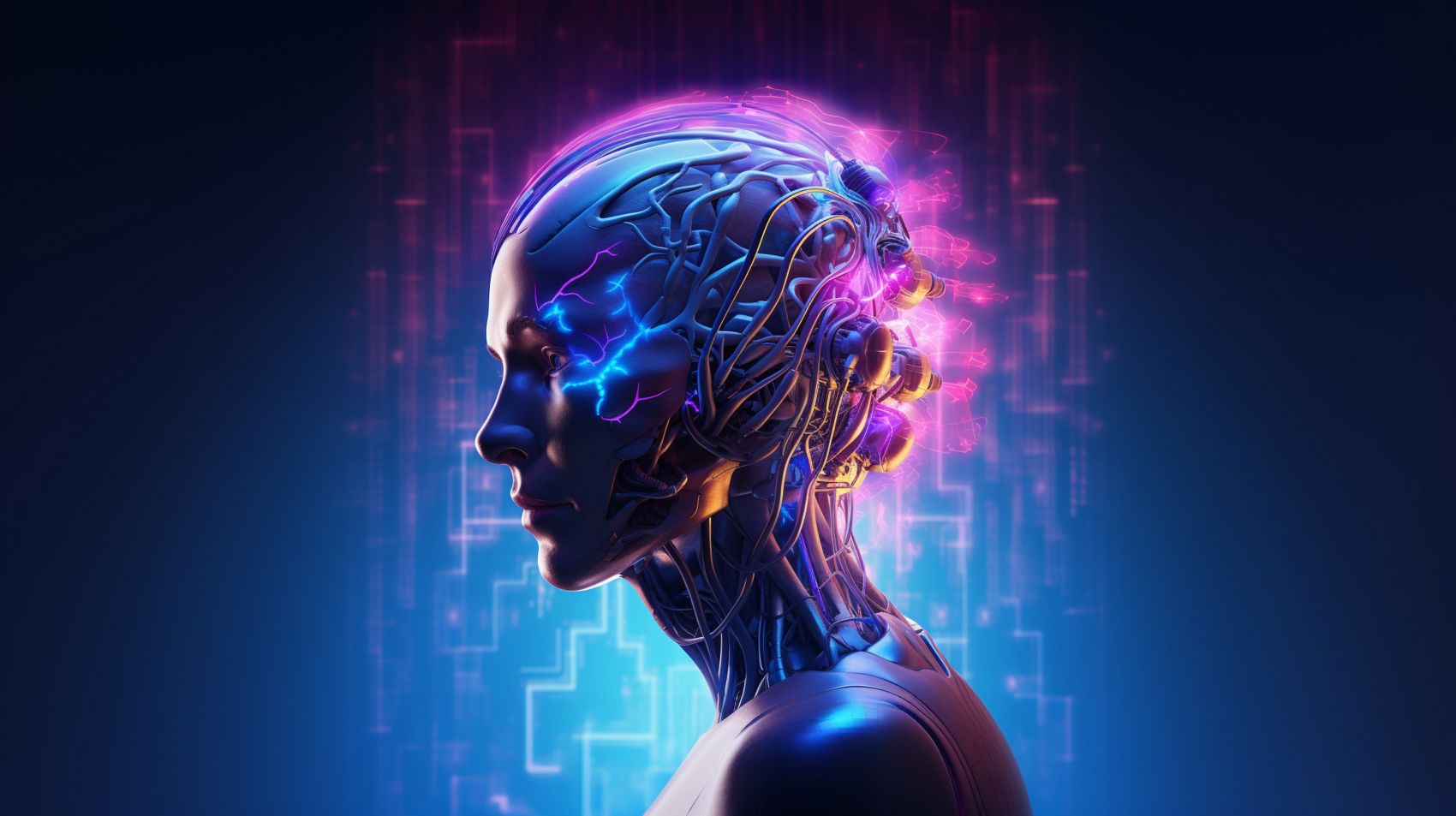 科技AI数字人大脑图片