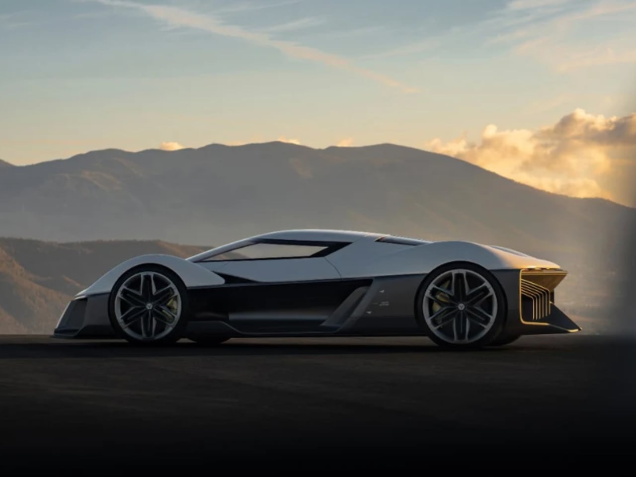 通用汽车的电动汽车护卫舰概念车摒弃了V8的传统---酷图编号8