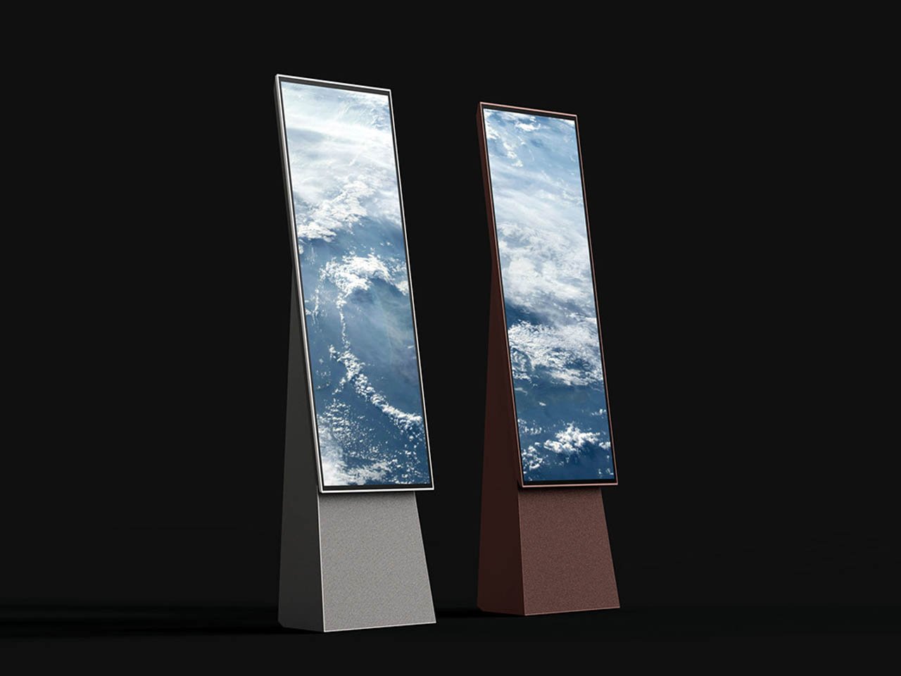 移动屏幕的交互模型也脱离了传统的UI/UX范式。用户可以使用侧面安装的拨盘实际转动屏幕,该拨盘可以旋转整个圆柱形结构,为数字产品带来触觉上的、几乎是模拟的魅力。内置灯通过半透明外壳投射柔和的光线,改变情绪,使设备在空闲时和活动时一样有用。