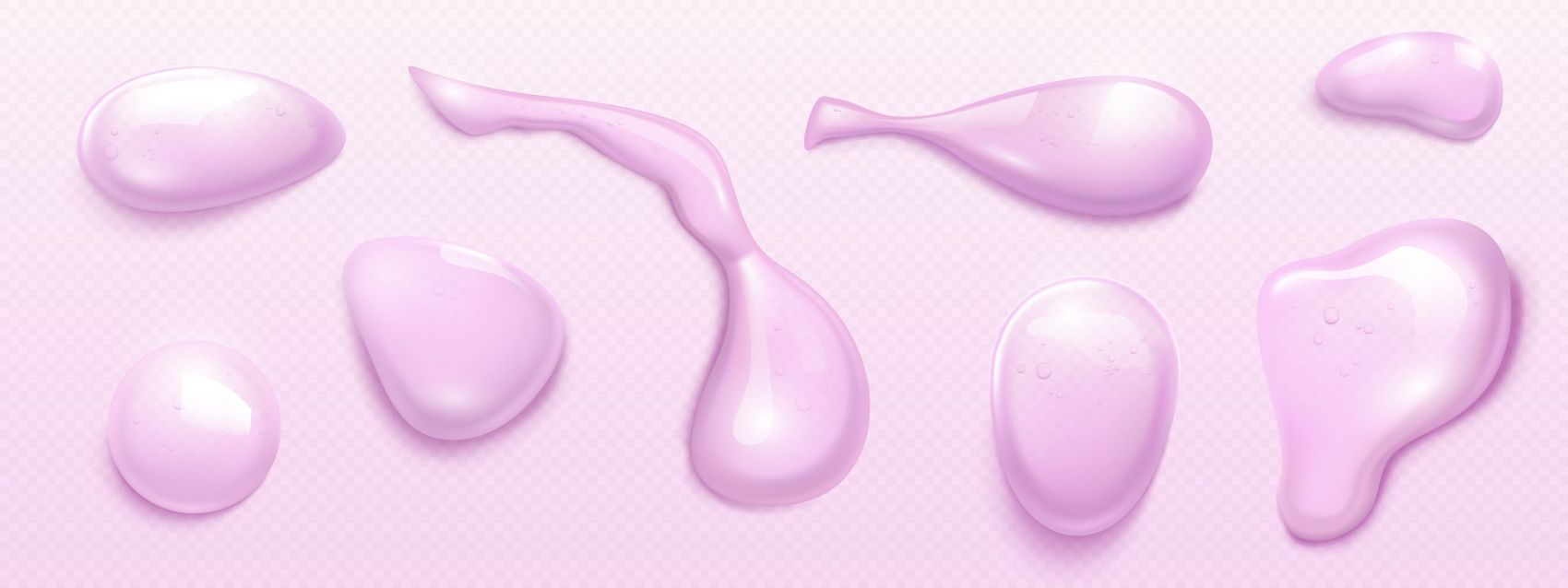 粉紫液态水珠素材图片