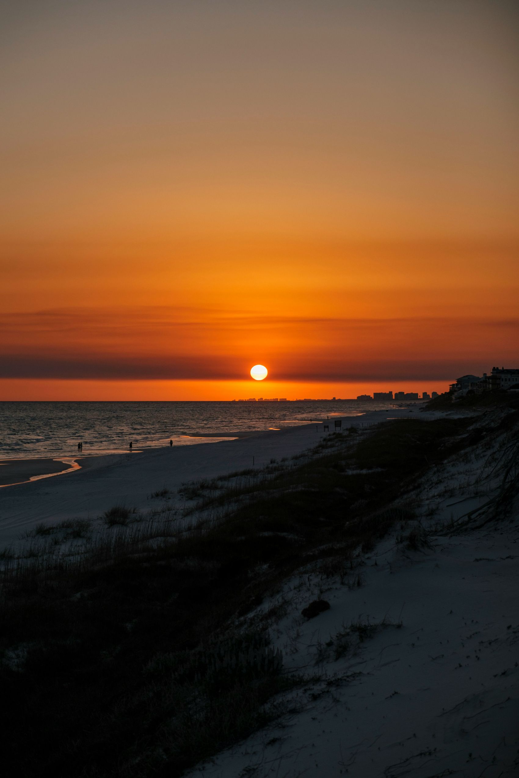 日落西山美景图片