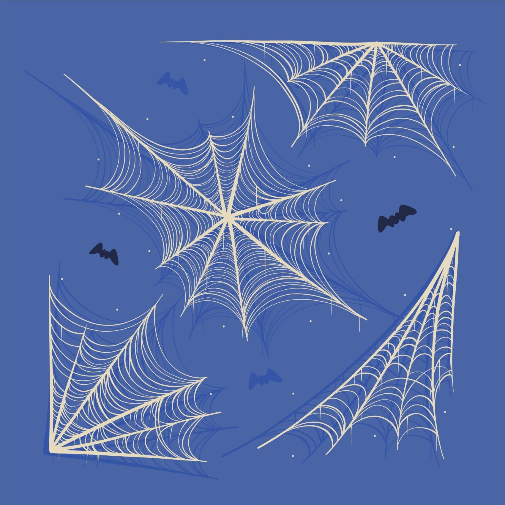 四款蝙蝠蜘蛛网素材图片