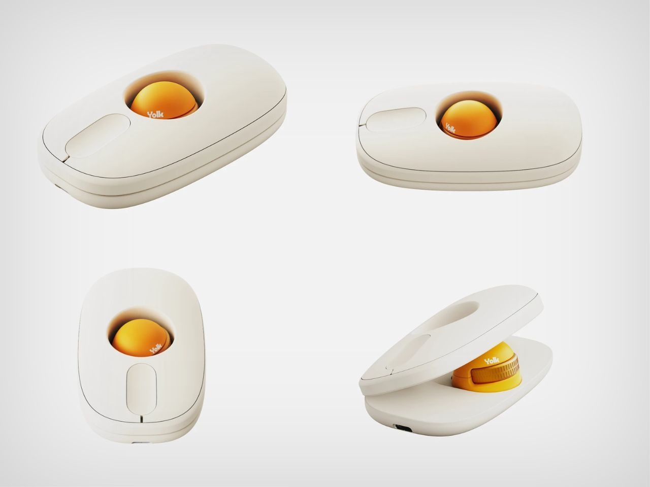 这款蛋形鼠标设计用于在规则和倾斜/垂直格式之间切换,以符合人体工程学---酷图编号2