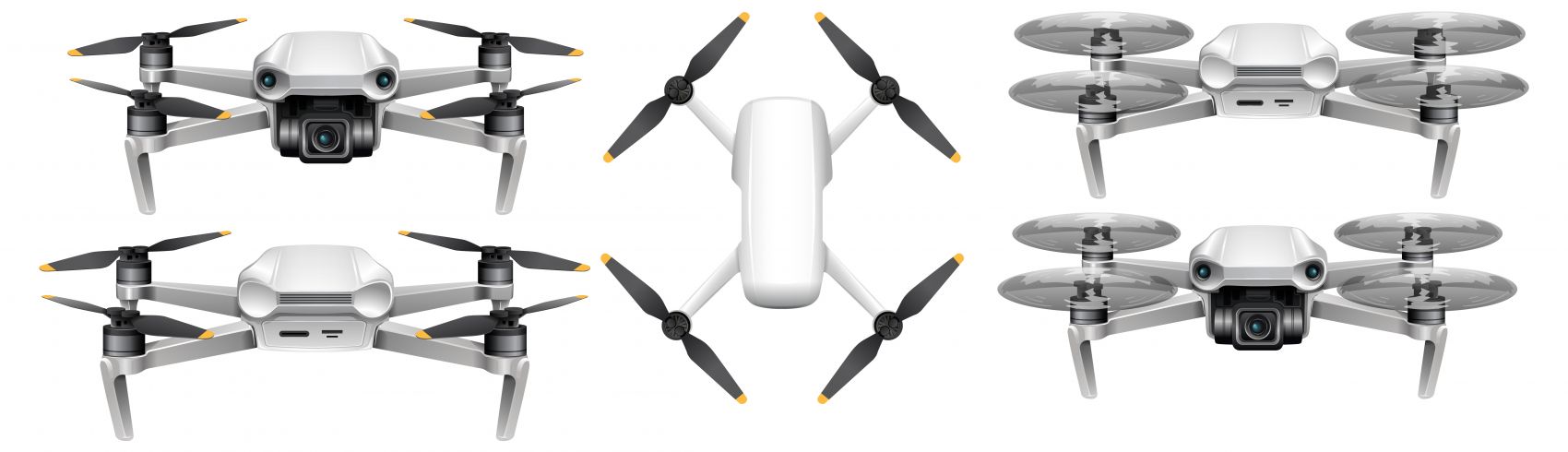 多视角无人机科技展示素材图片