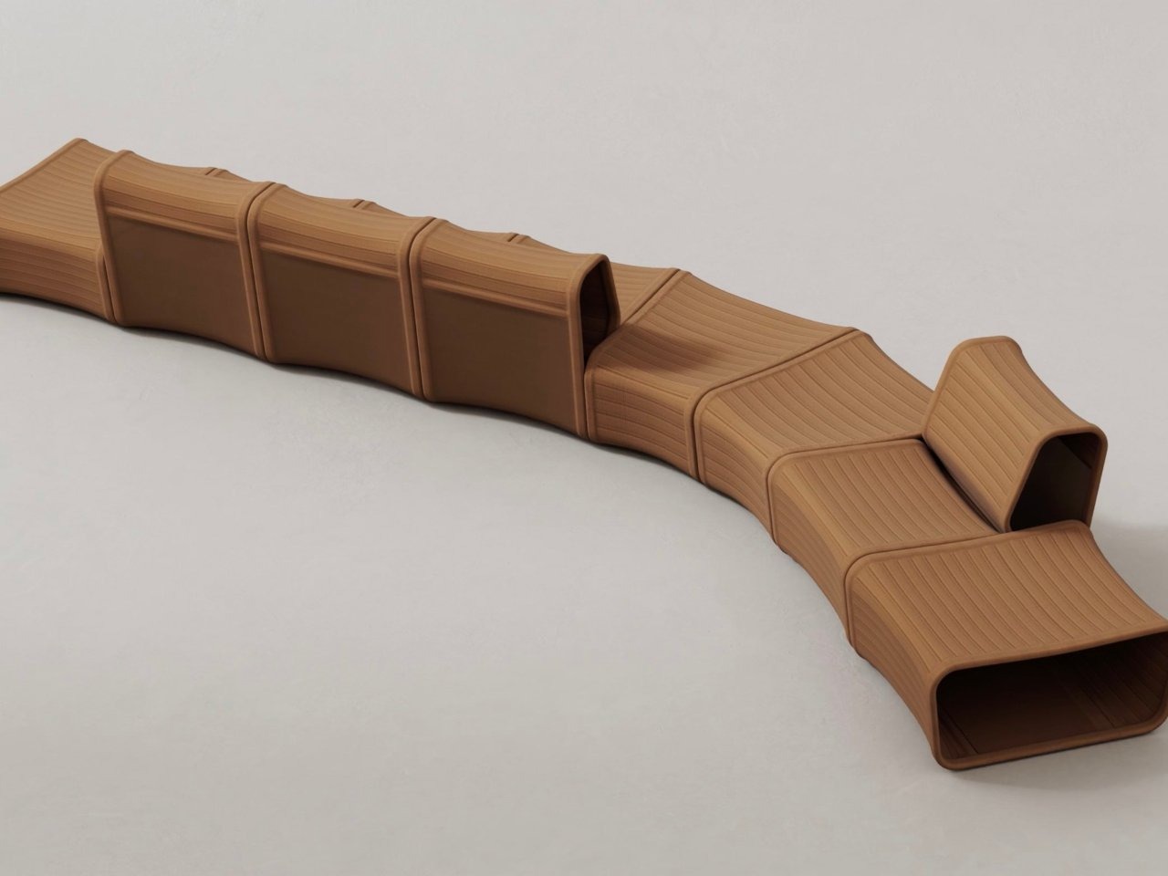 采用中空设计重塑可持续的模块化针织单椅座椅---酷图编号2