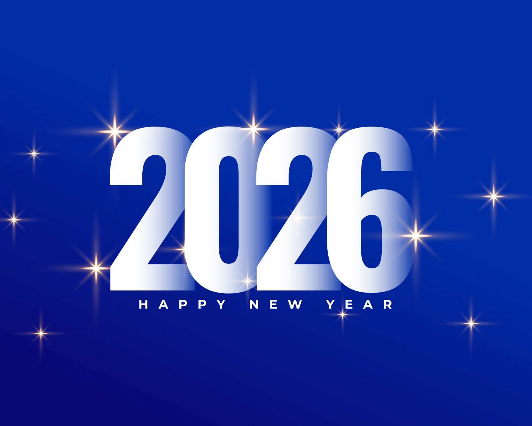 2026白色立体跨年字体素材图片