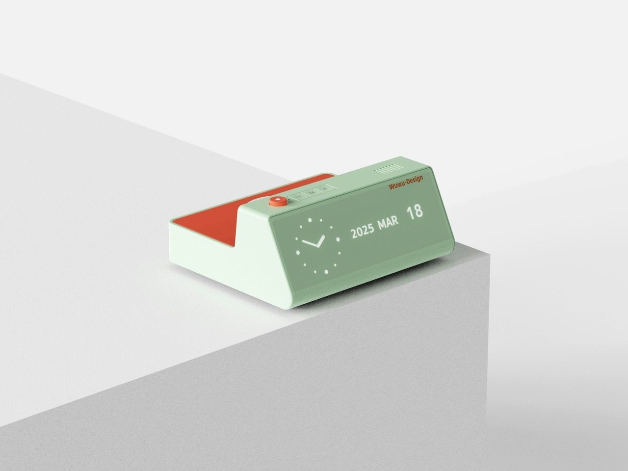 顶部隐藏着一个无线充电器受迪特尔·拉姆斯启发的台钟---酷图编号10