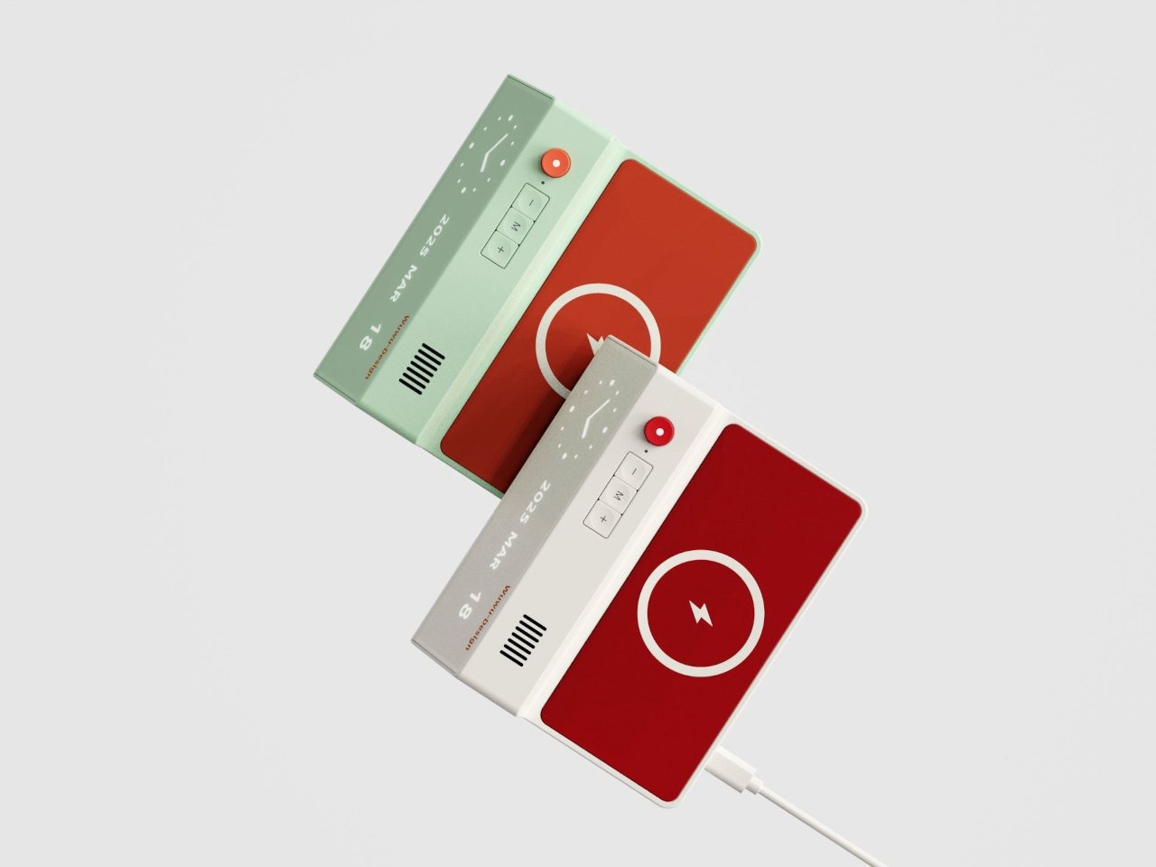 顶部隐藏着一个无线充电器受迪特尔·拉姆斯启发的台钟---酷图编号11