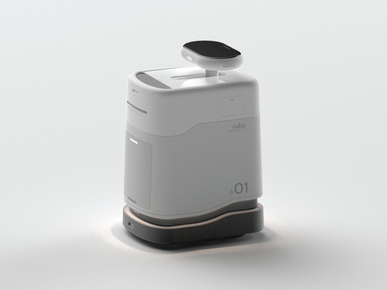 简化打印和文档传递的NUBO智能办公机器人---酷图编号10