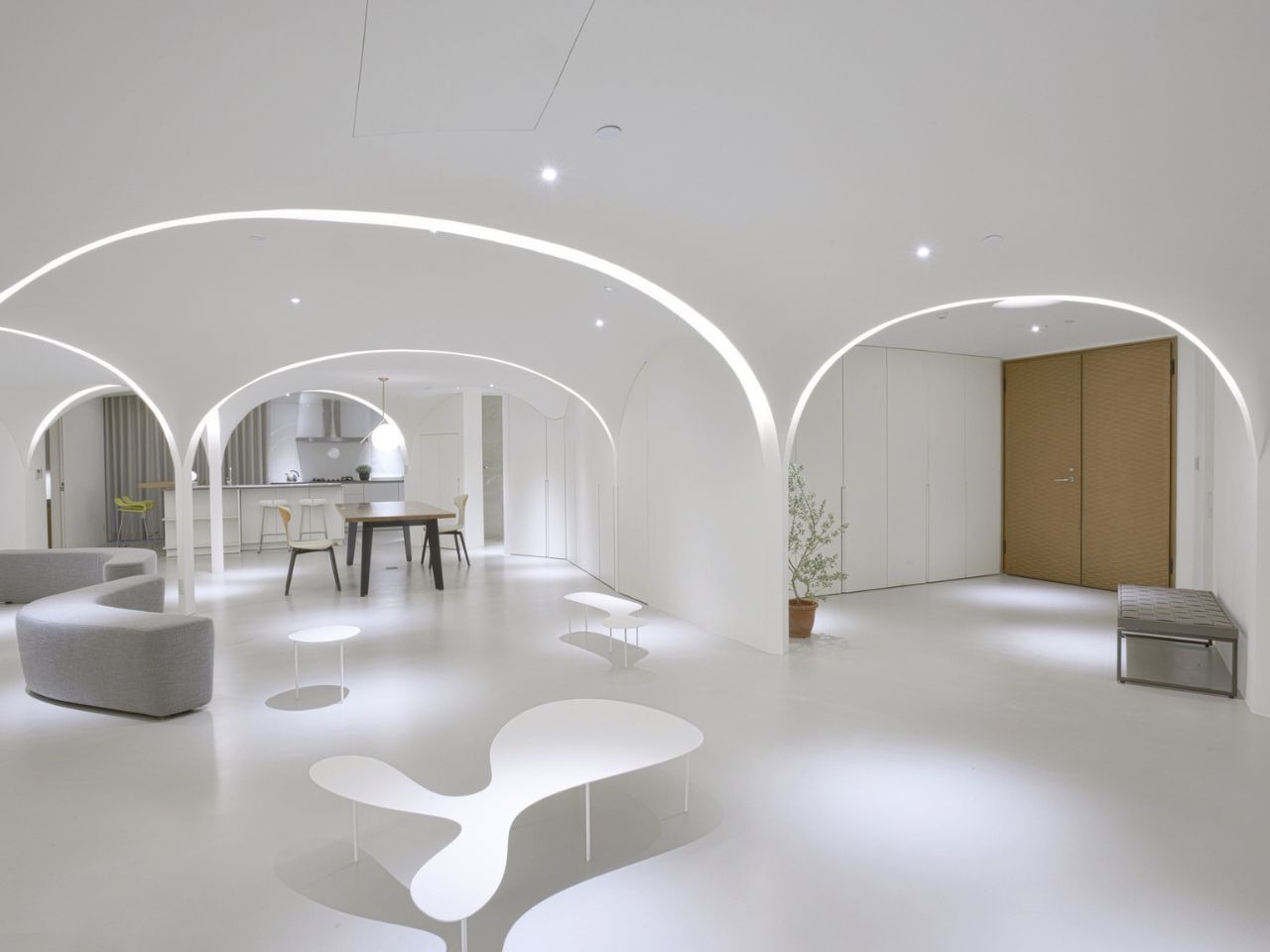 有呼吸感觉的曲线光公寓---酷图编号5