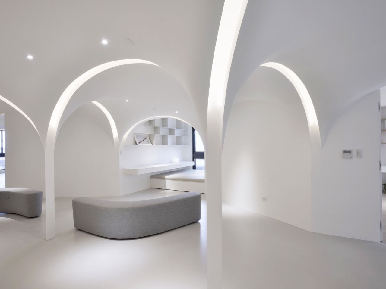 有呼吸感觉的曲线光公寓---酷图编号1