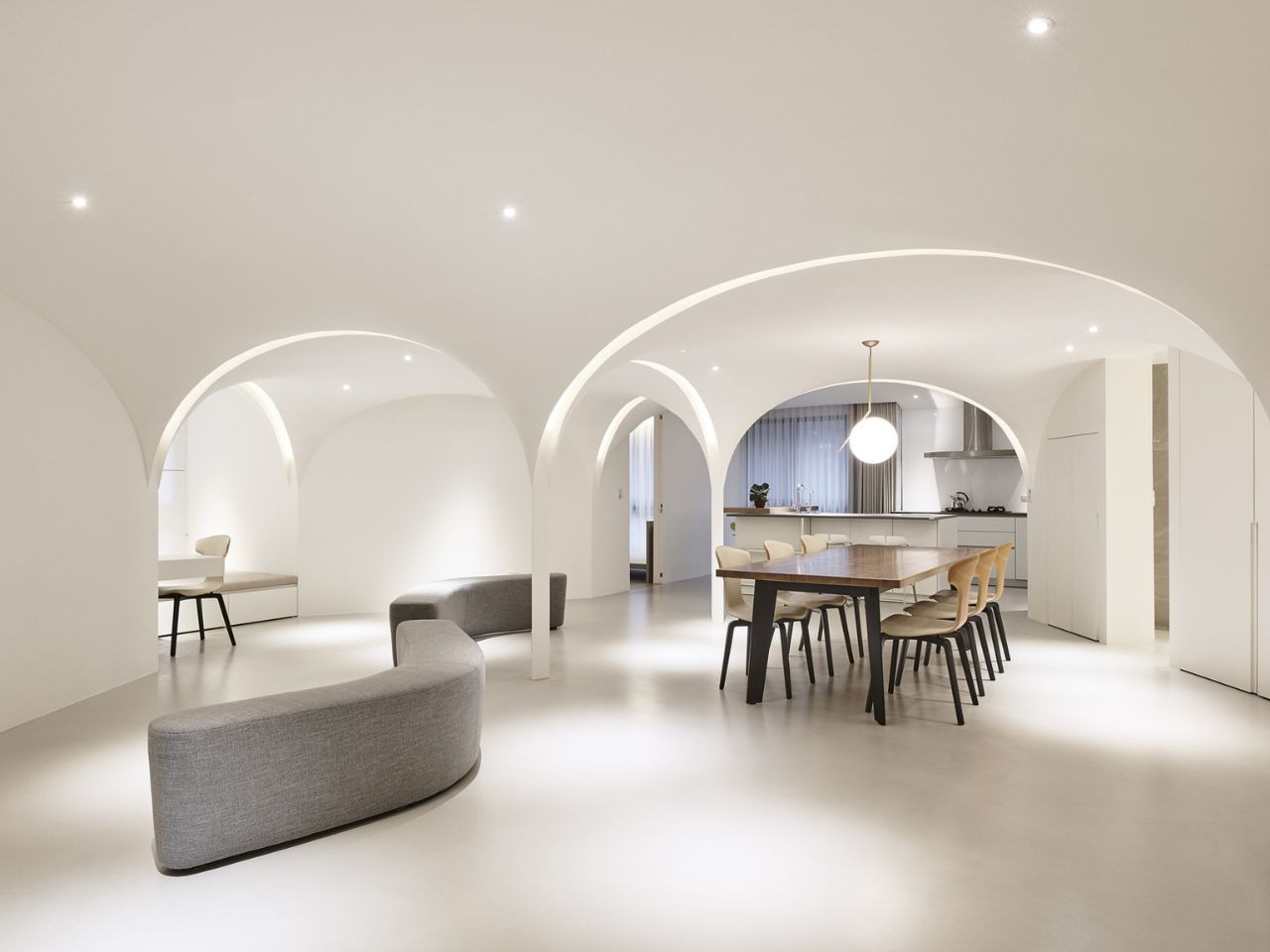 有呼吸感觉的曲线光公寓---酷图编号3