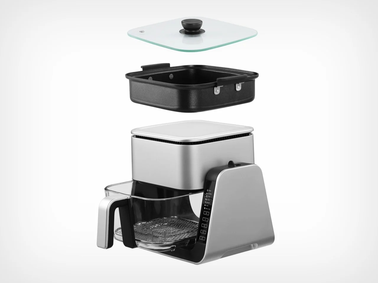 可以翻转180°变成电炉的空气炸锅---酷图编号5