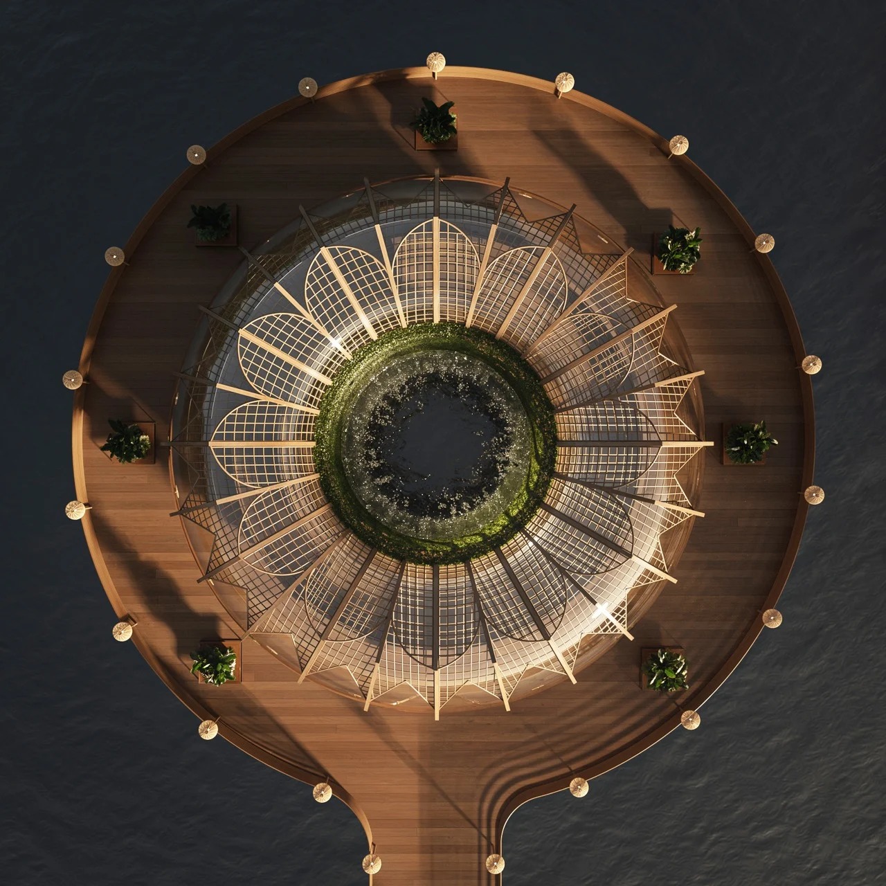 利用竹子和仿生学将人类与自然重新联系起来的亚马逊雨林展馆---酷图编号1