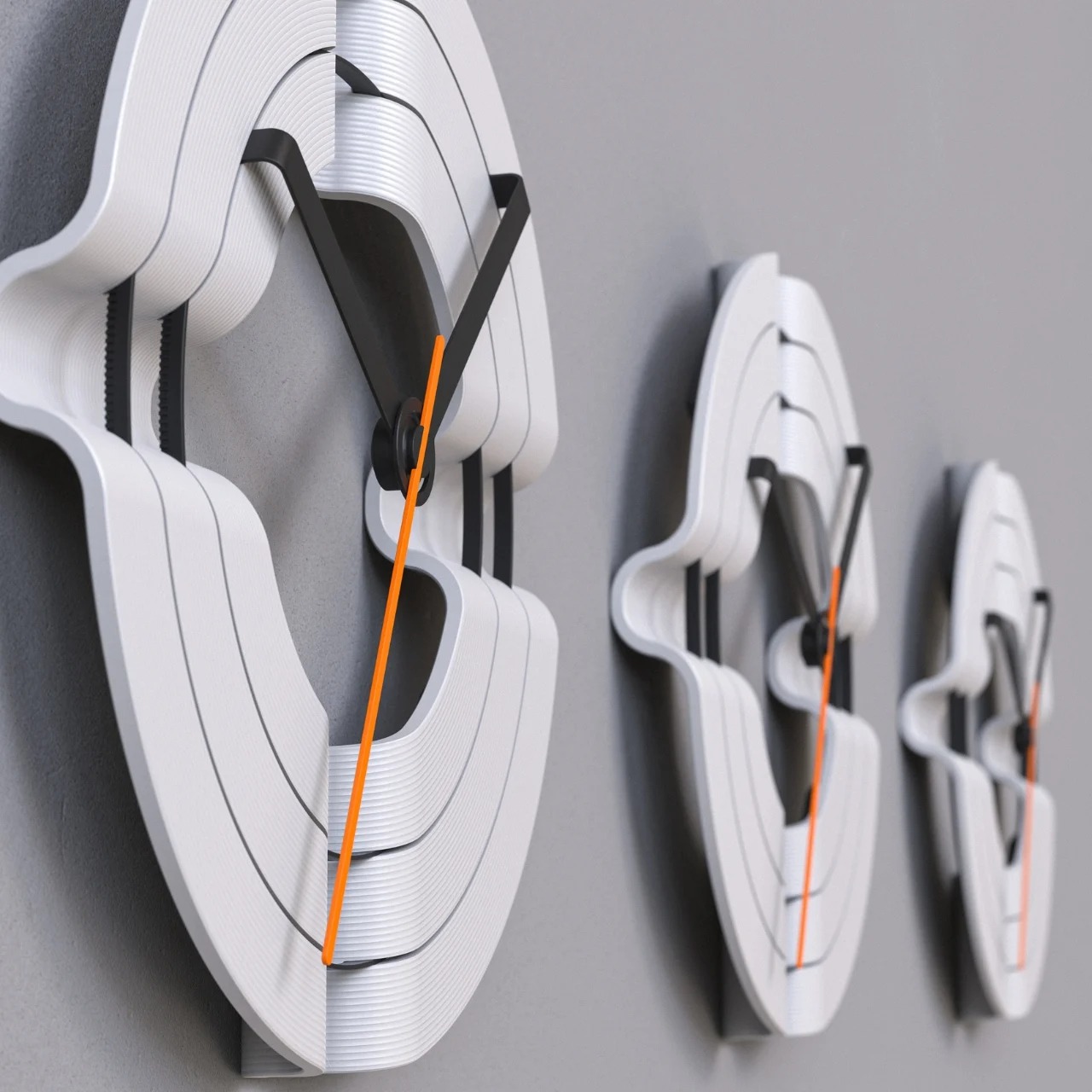 使用轨道环来报时的3D打印时钟---酷图编号1