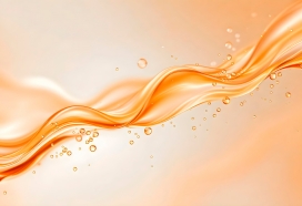 金色流动液态油花液态液体