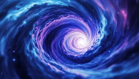 紫蓝色漩涡龙卷风