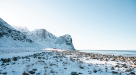 冬季海岸线美景