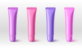 梦幻粉紫-美妆软管的色彩美学