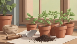 窗台盆栽种植小景