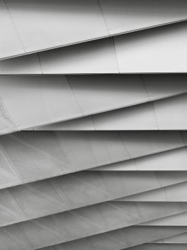 黑白调建筑结构特写