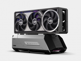 ASUS ROG XG STATION 3看起来像一辆科幻卡车，像星舰一样的笔记本电脑