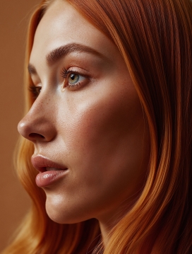红发美妆人像摄影