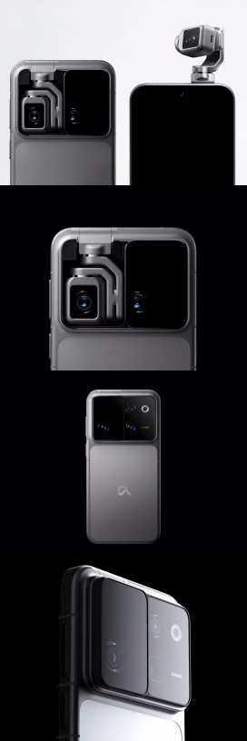 荣耀的机器人手机有一个三轴万向架摄像头，可以取代你的DJI OSMO