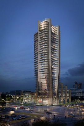 扎哈·哈迪德建筑师事务所为塞尔维亚银行揭幕贝尔格莱德摩天大楼