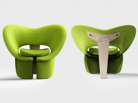 形状像人类骨盆的椅子