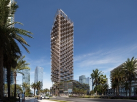 扎哈·哈迪德建筑师事务所借鉴阿联酋刺绣设计的迪拜摩天大楼