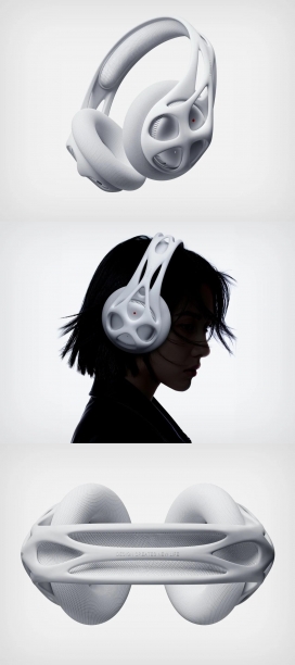 由代码开发的而不是由人类设计的概念耳机