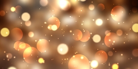 暖金光斑背景-朦胧光晕交织的氛围感视觉设计