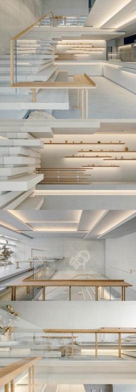 堆叠庭院-极简东方美学 - 现代禅意空间室内设计摄影合集