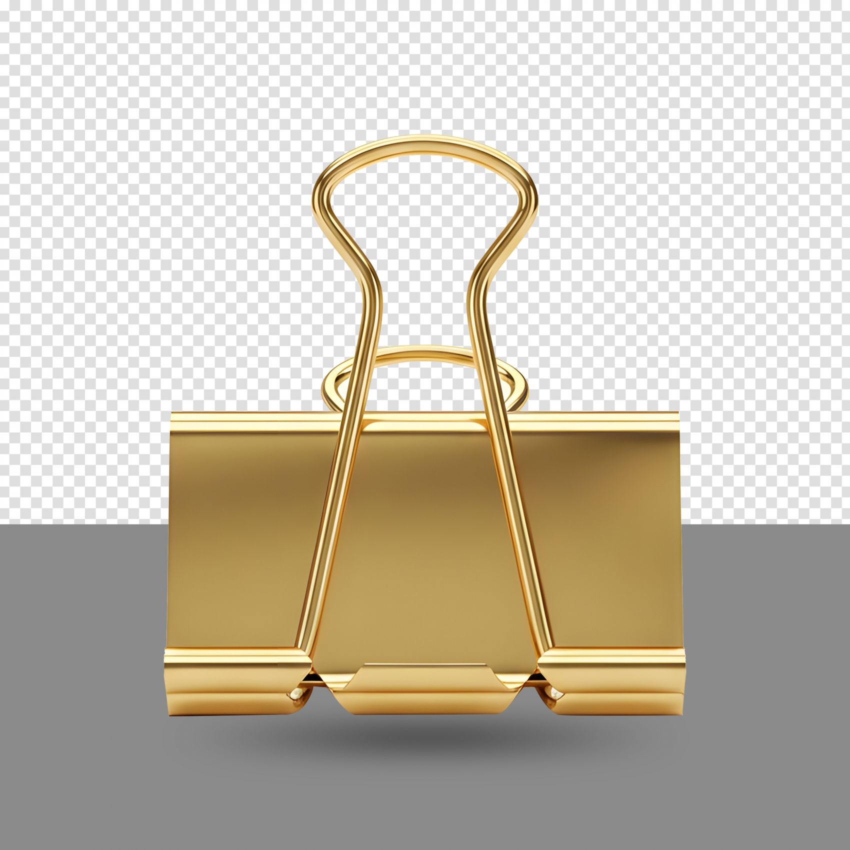 金夹凝光-金色长尾夹的极简办公美学呈现图片