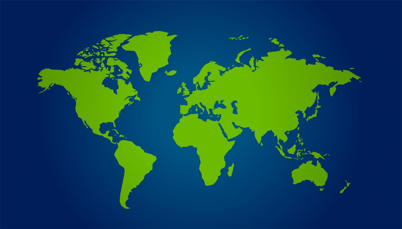 青绿星球 - 极简风格世界地图视觉图片