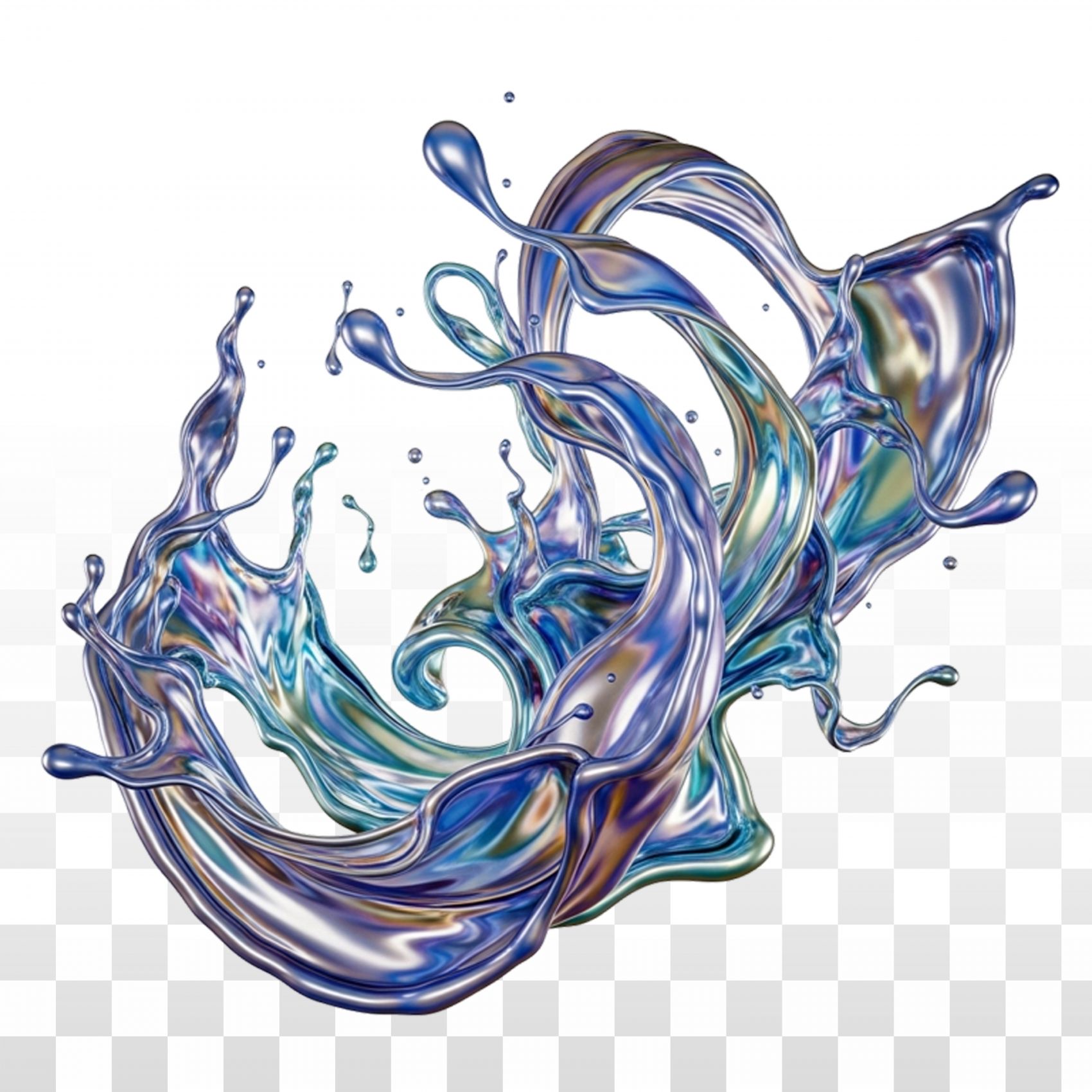 幻彩流体 - 液态金属的动态韵律图片