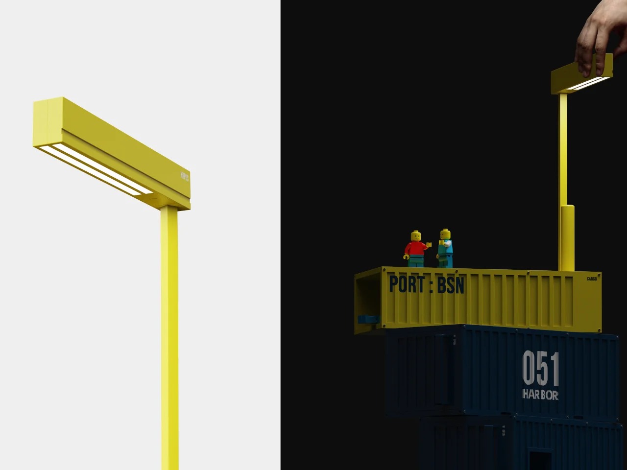 可以像港口集装箱一样堆叠和旋转的手推车---酷图编号4