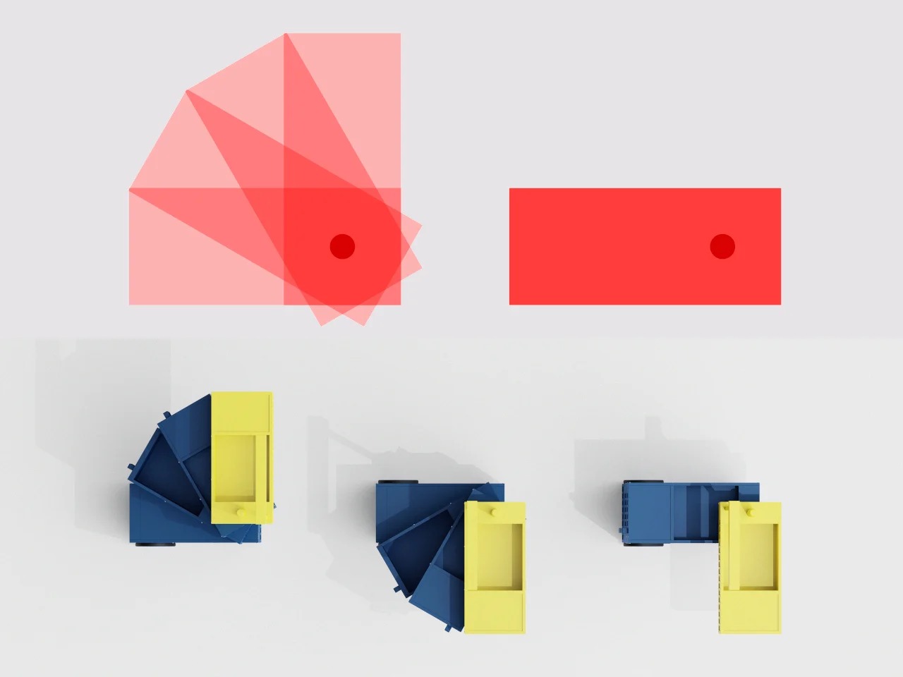 可以像港口集装箱一样堆叠和旋转的手推车---酷图编号7