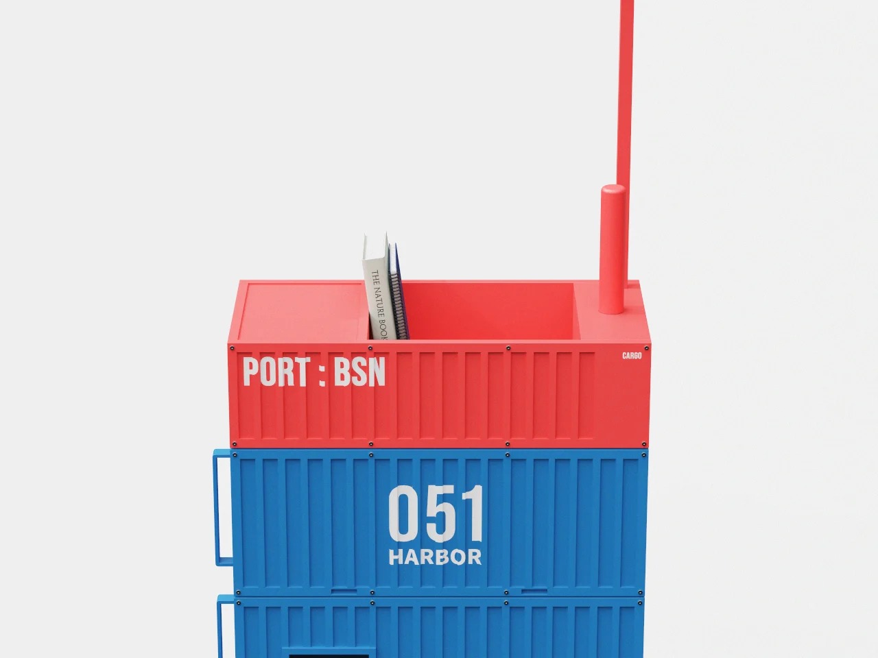 可以像港口集装箱一样堆叠和旋转的手推车---酷图编号5