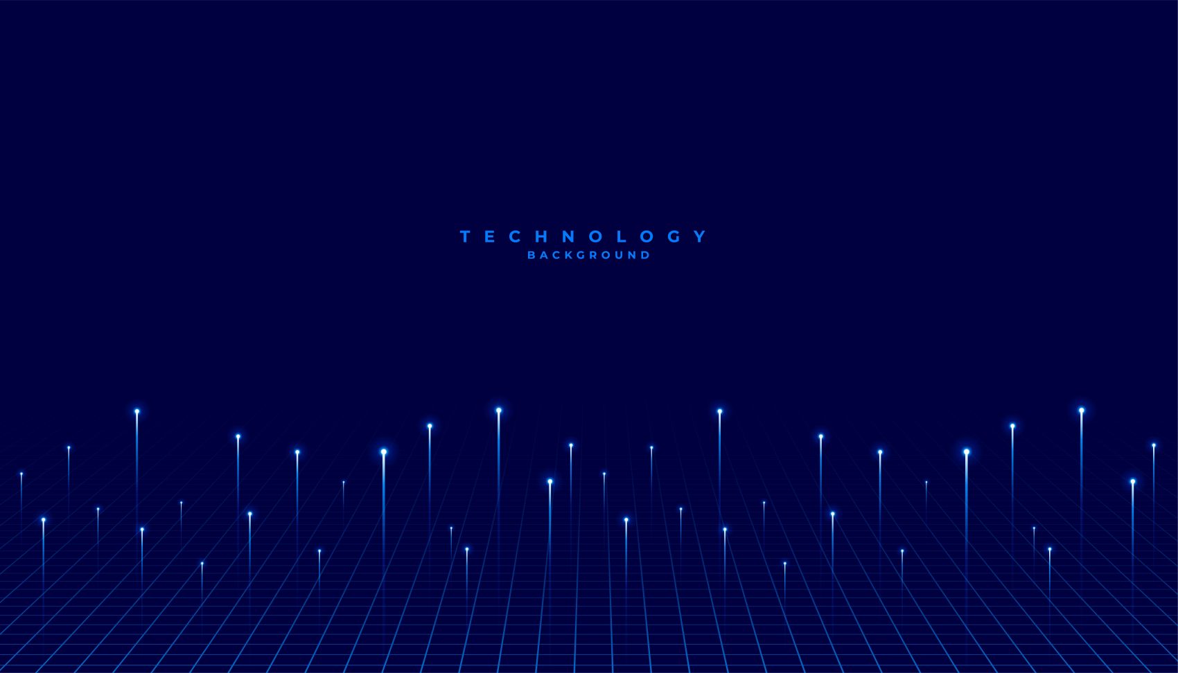 数据星芒 - 科技感网格数据可视化背景图片