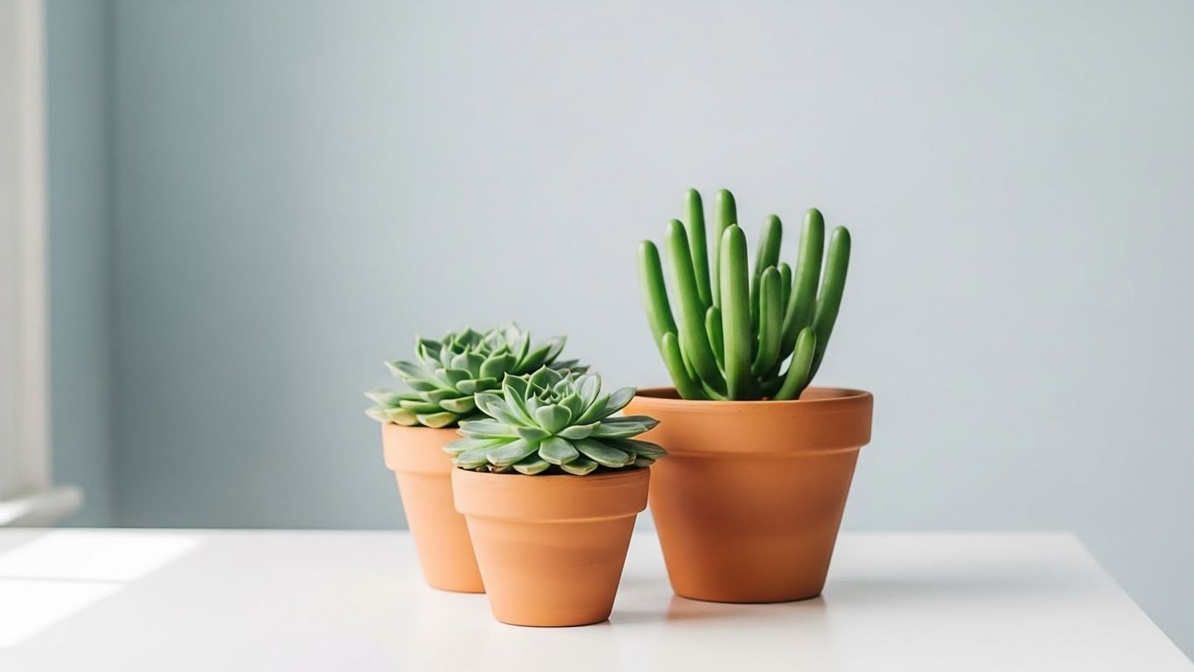 多肉组合 - 石莲花与棒叶不死鸟的盆栽搭配图片