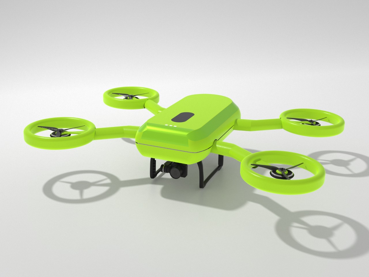 里面藏着旋转的刀片看起来像一只青蛙的儿童安全无人机---酷图编号7