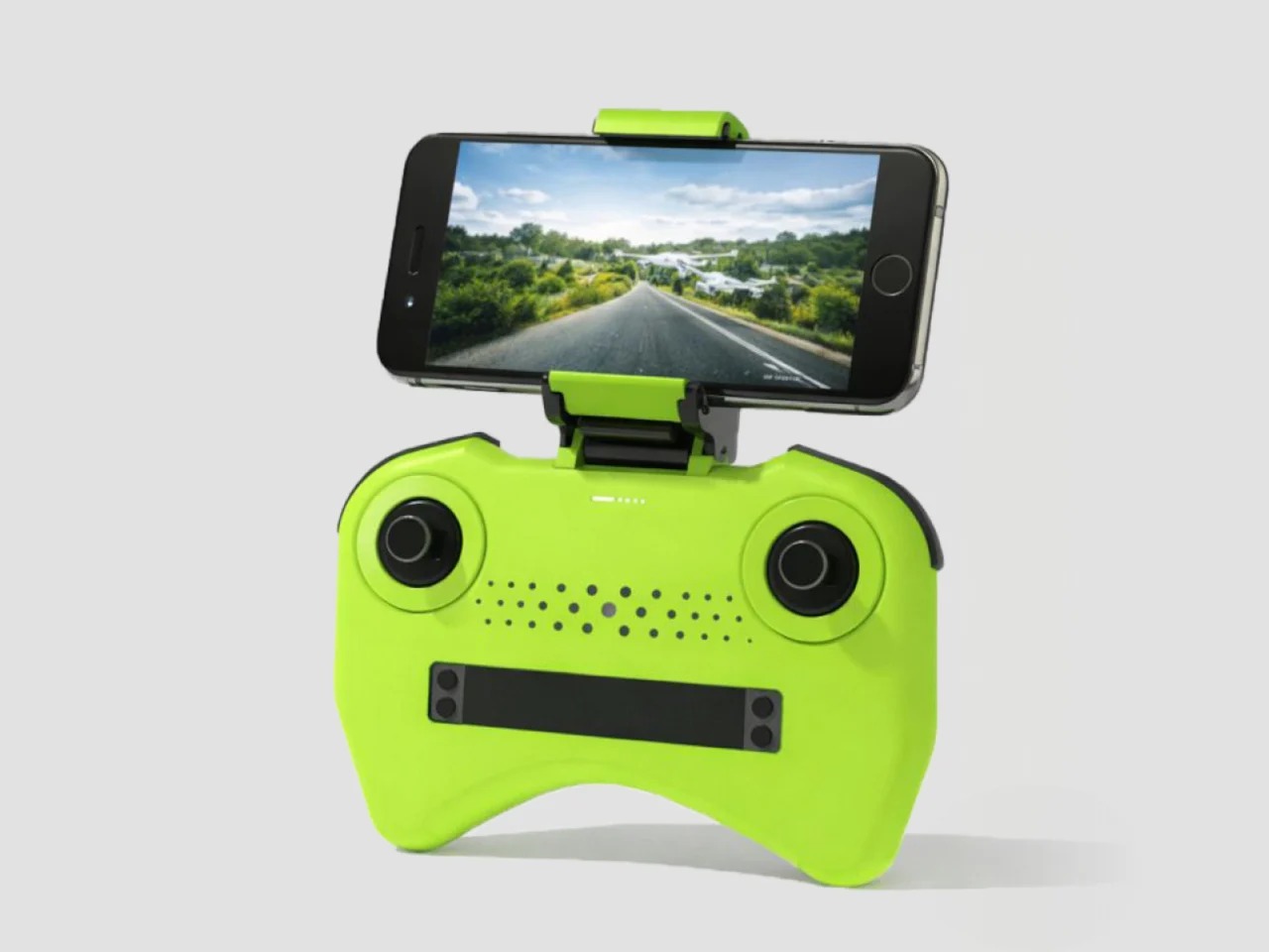 里面藏着旋转的刀片看起来像一只青蛙的儿童安全无人机---酷图编号1