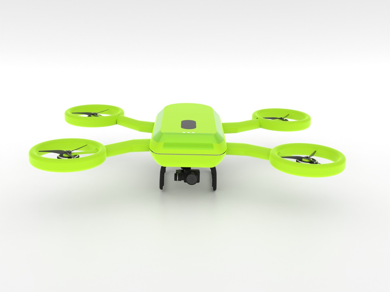 里面藏着旋转的刀片看起来像一只青蛙的儿童安全无人机---酷图编号2