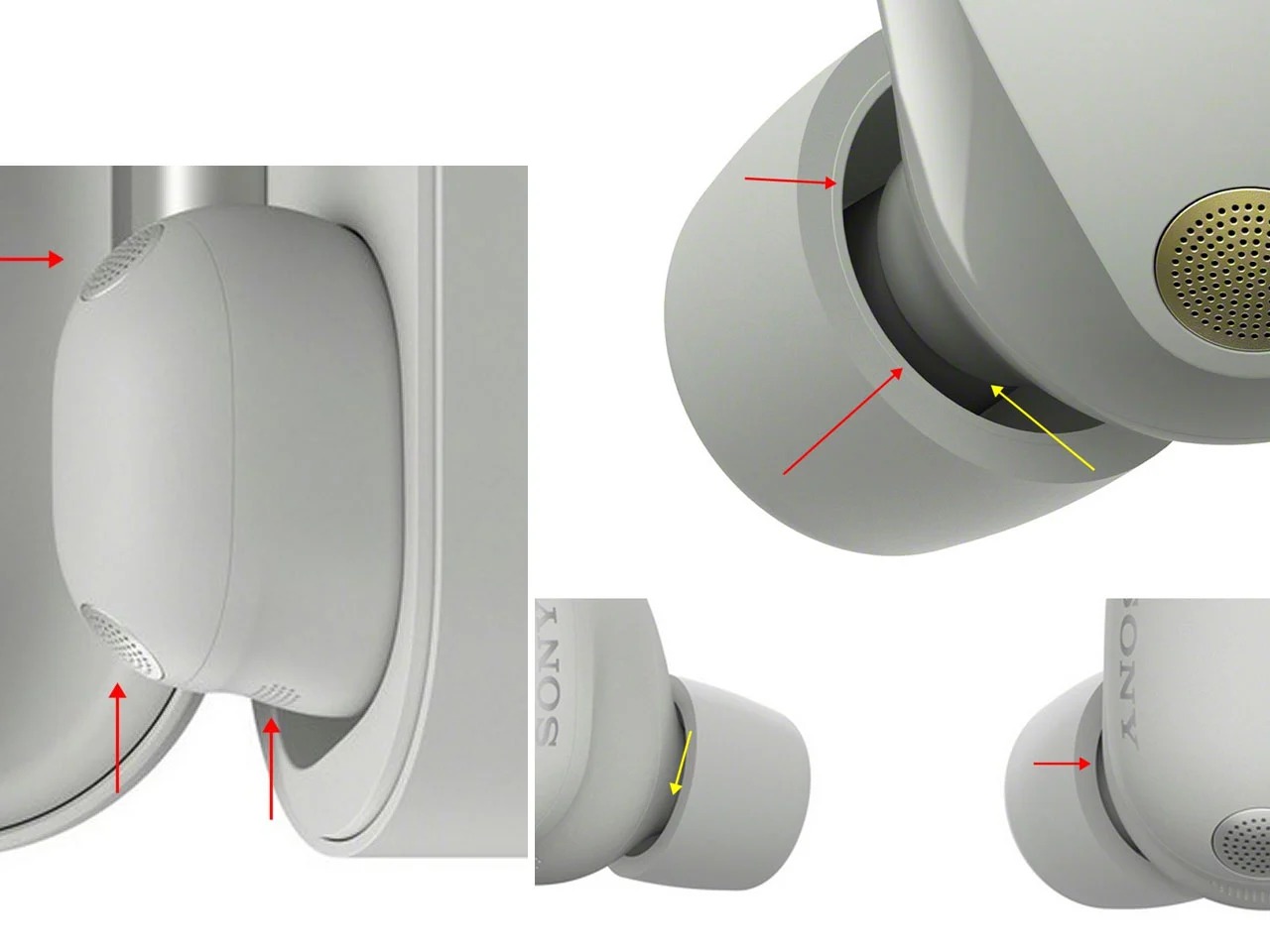 索尼WF-1000XM6耳机泄漏,露出枕形设计和角形外壳---酷图编号6